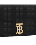 Burberry TB Quilted Leather Crossbody Women Black | Black Messenger Bags
