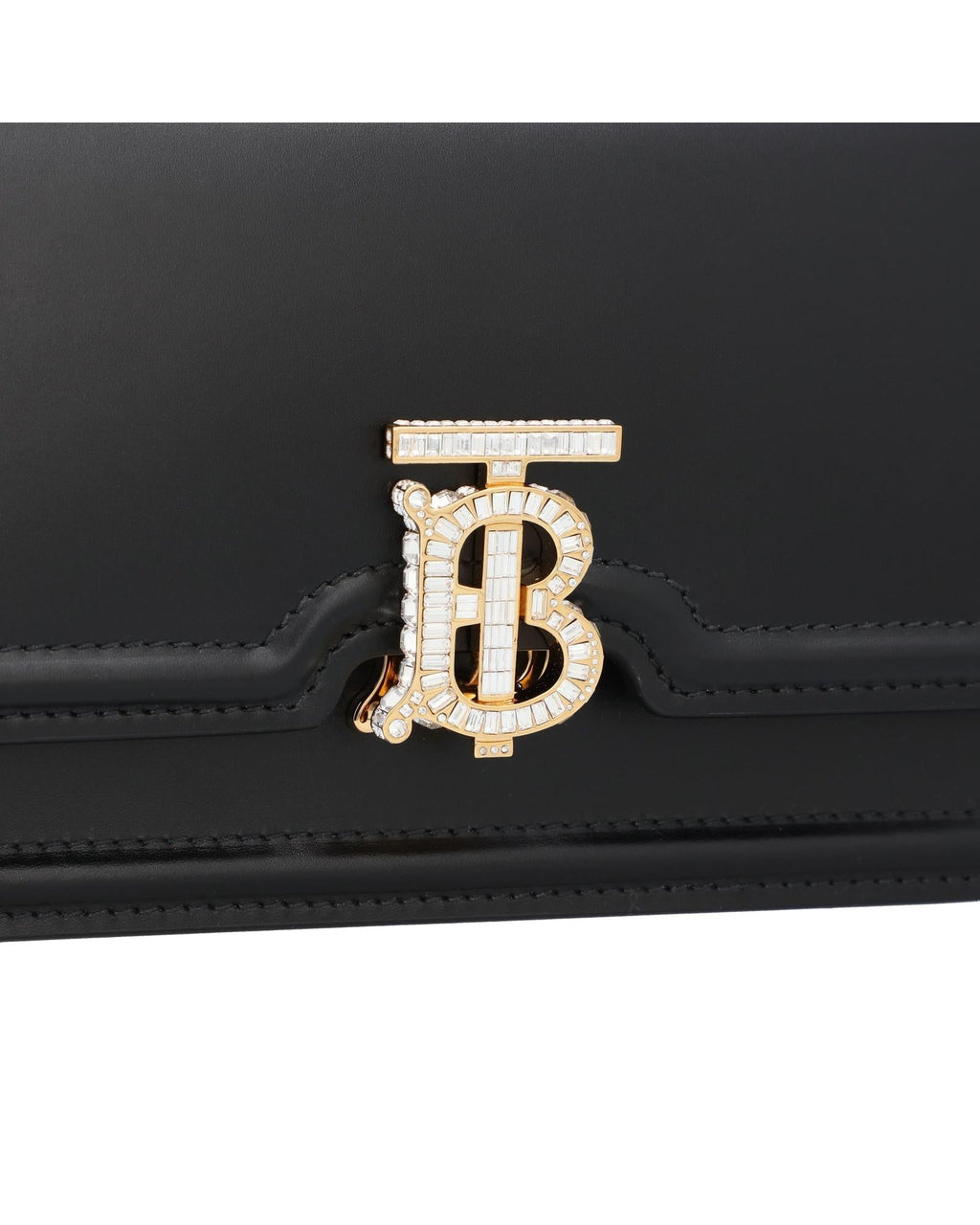 Burberry TB Bag Small Leather Shoulder Bag Women Black | Black