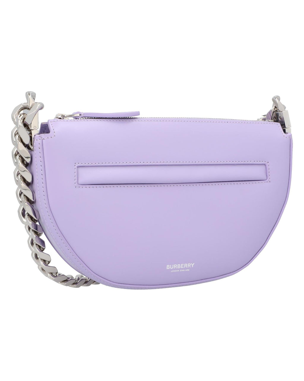 Burberry HalfMoon Chain Bag Women Violet | Purple Shoulder Bags