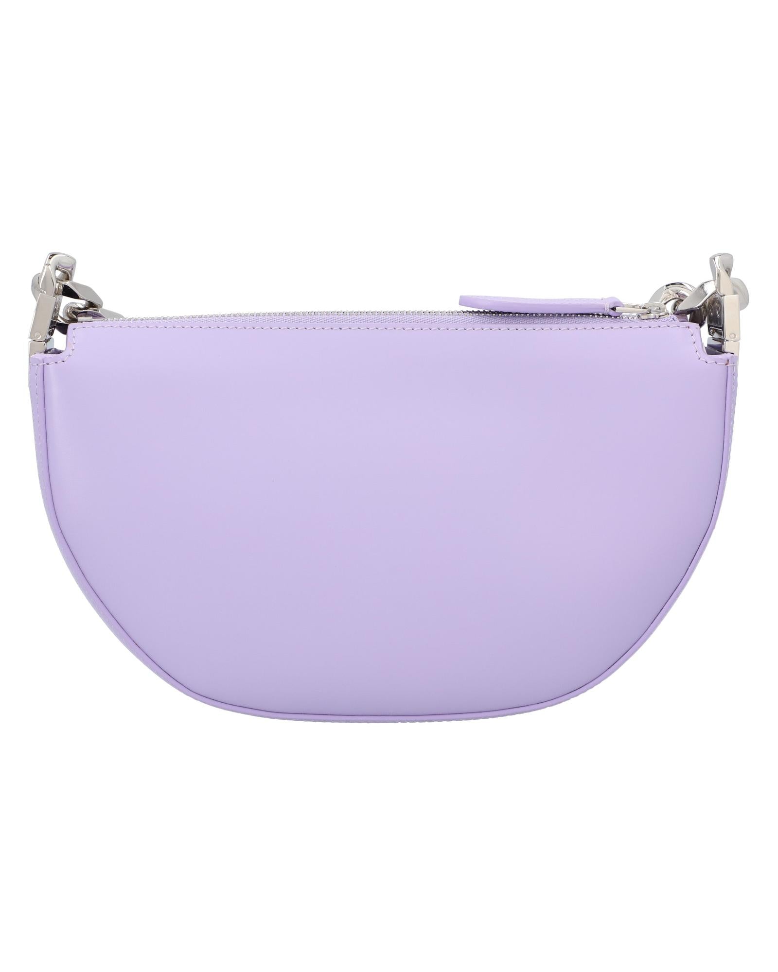 Burberry HalfMoon Chain Bag Women Violet | Purple Shoulder Bags