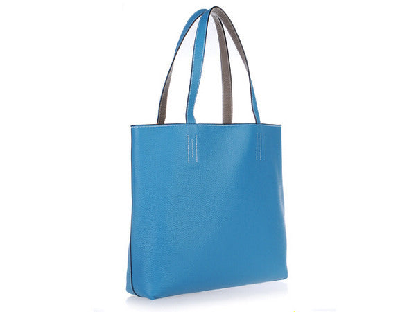 Hermes Shopping Bag 509107 Ladies Cow Leather Grey