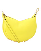 Fendi Sunshine Shopper Small Leather Women Yellow | Yellow Shoulder Bags