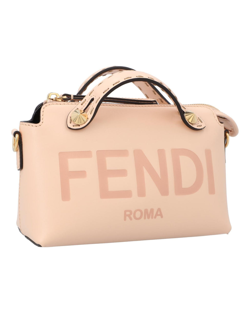 Fendi Kan I Mini Leather Handbag Women Brown | Beige Messenger Bags