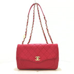 CHANEL - Single Flap Matelasse Shoulder Bag Pink Leather