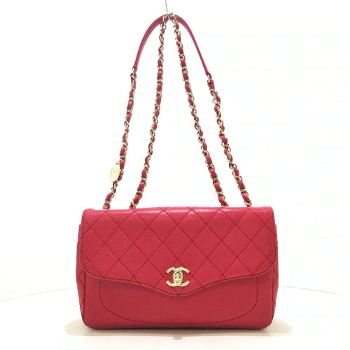 CHANEL - Single Flap Matelasse Shoulder Bag Pink Leather