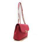 CHANEL - Single Flap Matelasse Shoulder Bag Pink Leather