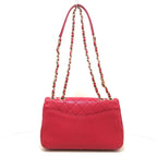 CHANEL - Single Flap Matelasse Shoulder Bag Pink Leather