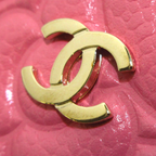 CHANEL - Camellia Trifold Wallet Pink Caviar Skin