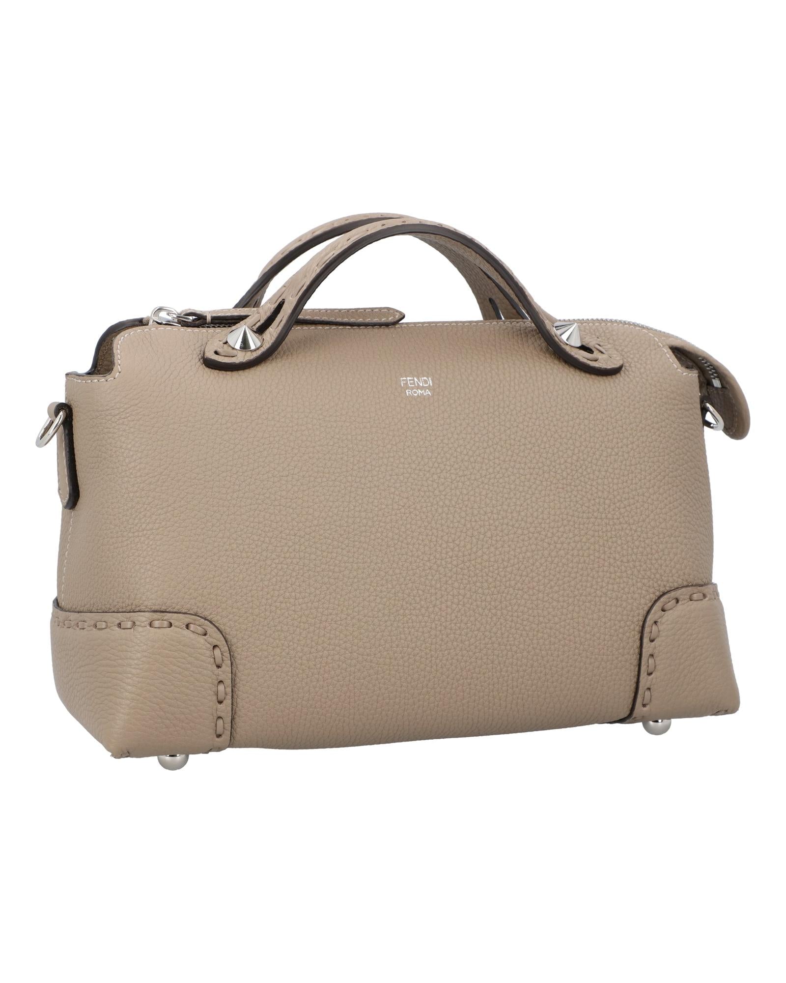 Fendi Kan I Mini Bag Leather Women Brown | Brown Shoulder Bags