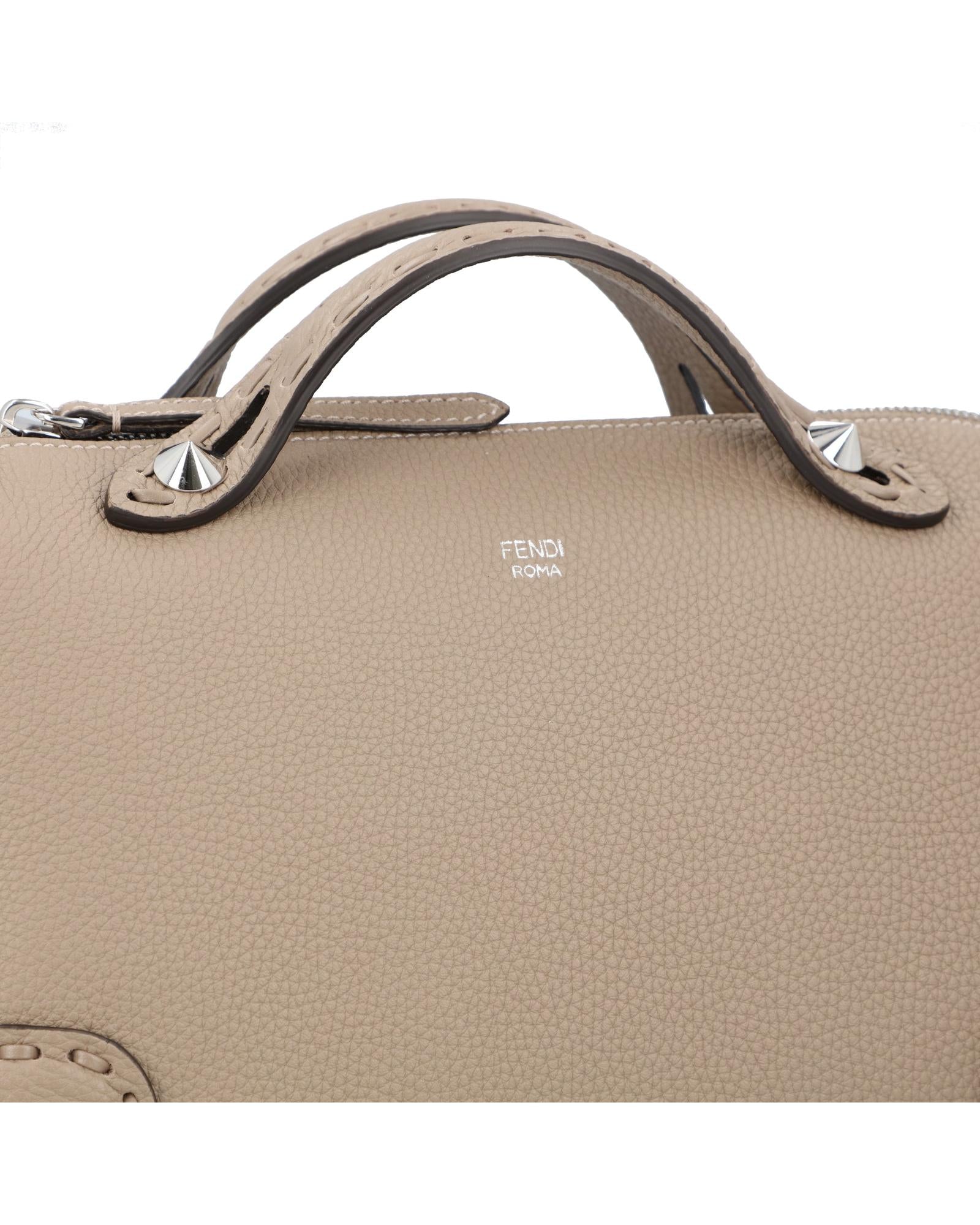 Fendi Kan I Mini Bag Leather Women Brown | Brown Shoulder Bags