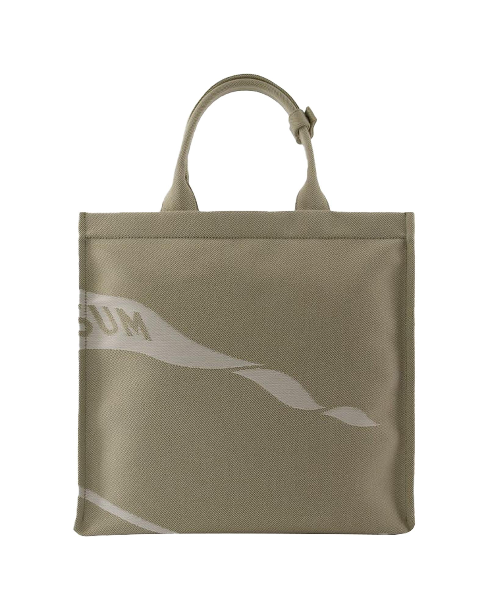 Burberry Knight Canvas Tote Bag Women Brown | Beige