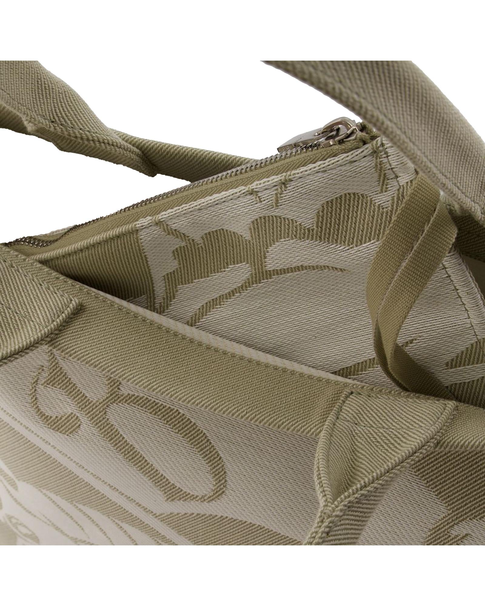 Burberry Knight Canvas Tote Bag Women Brown | Beige