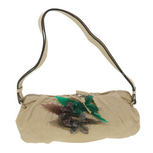Chloe Shoulder Bag Leather Beige 37847
