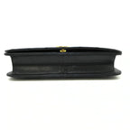 CHANEL - WOC Flap Matelasse Shoulder Bag Black Lambskin