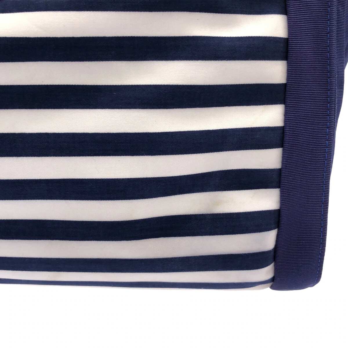 CHANEL - White Navy Red Nylon Shoulder Bag