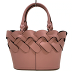 PRADA - Vitello Intrecciato Tote Bag Pink Calf Leather
