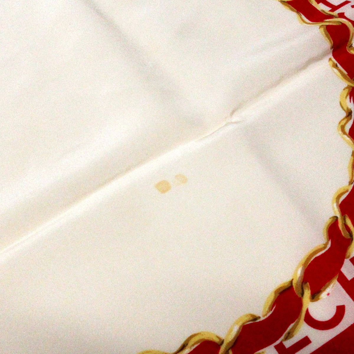 CHANEL - Scarf Red Cream Yellow