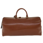 CELINE Boston Bag Leather 2way Brown  37996