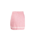 Chanel Size 36 22P Knit Skirt Viscose/Cotton/Polyamide Light Pink