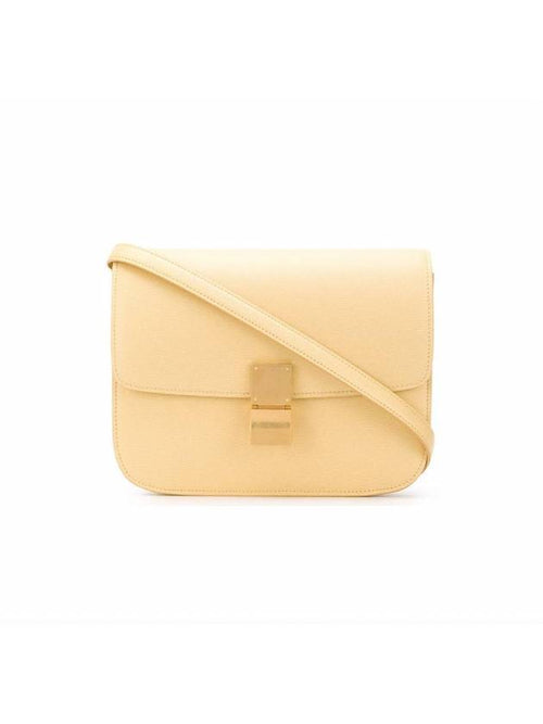 CELINE Medium Calfskin Cross Bag Yellow