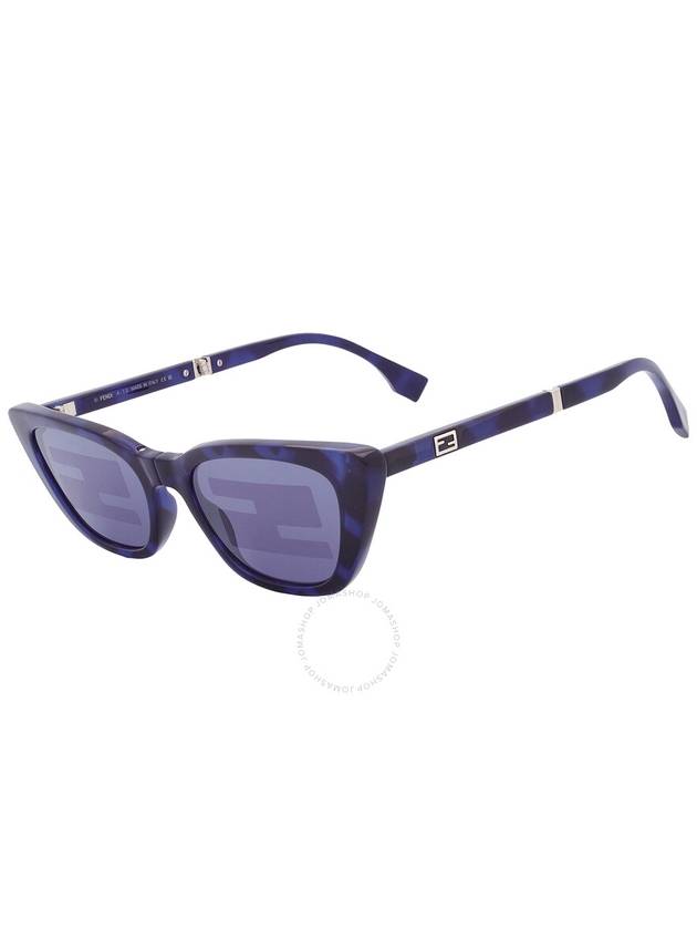 Fendi Fendi Blue Logo Cat Eye Ladies Sunglasses FE40089I 55X 53