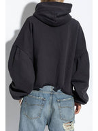 Balenciaga Balenciaga Sweatshirt With Vintage Effect, Women's, Black