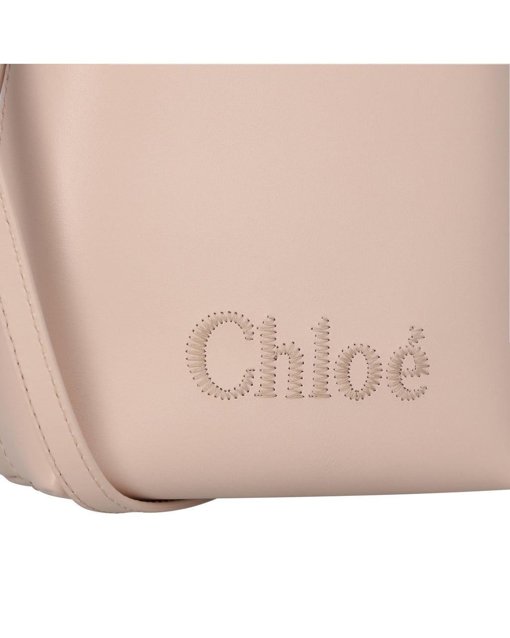 Chloe Mini Kiss Tote Bag Leather Women Brown | Beige