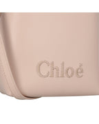 Chloe Mini Kiss Tote Bag Leather Women Brown | Beige