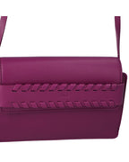Chloe Mini Kiss Crossbody Braided Detail Women Violet | Purple Messenger Bags