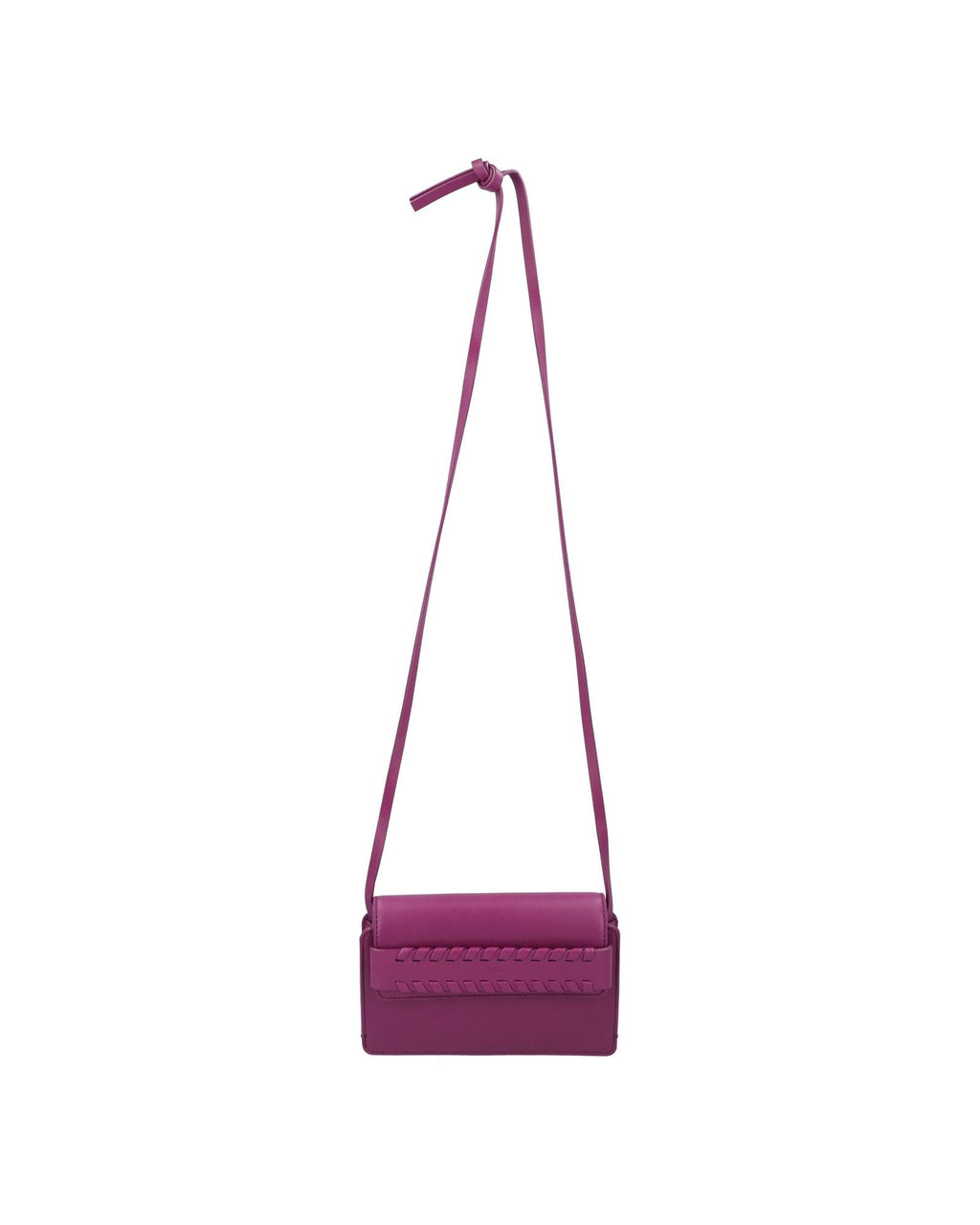 Chloe Mini Kiss Crossbody Braided Detail Women Violet | Purple Messenger Bags