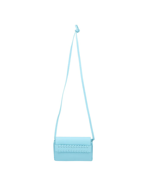 Chloe Mini Kiss Crossbody Braided Detail Women Blue | Blue Messenger Bags