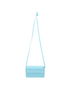 Chloe Mini Kiss Crossbody Braided Detail Women Blue | Blue Messenger Bags