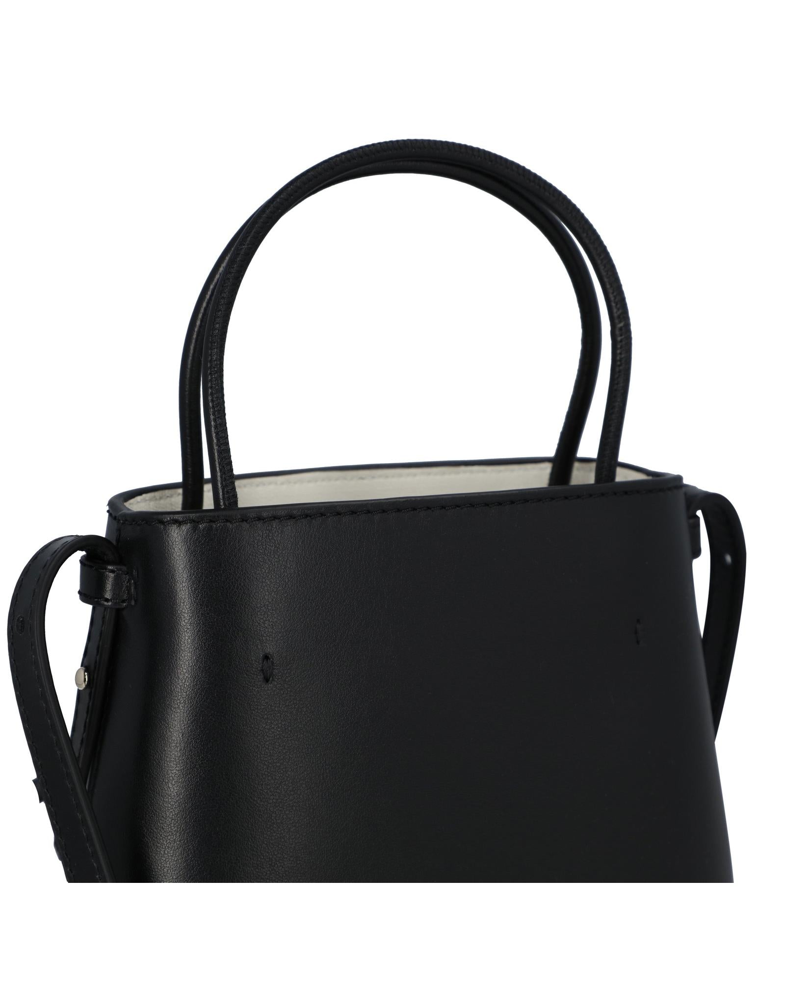 Chloe Mini Kiss Tote Bag Leather Women Black | Black