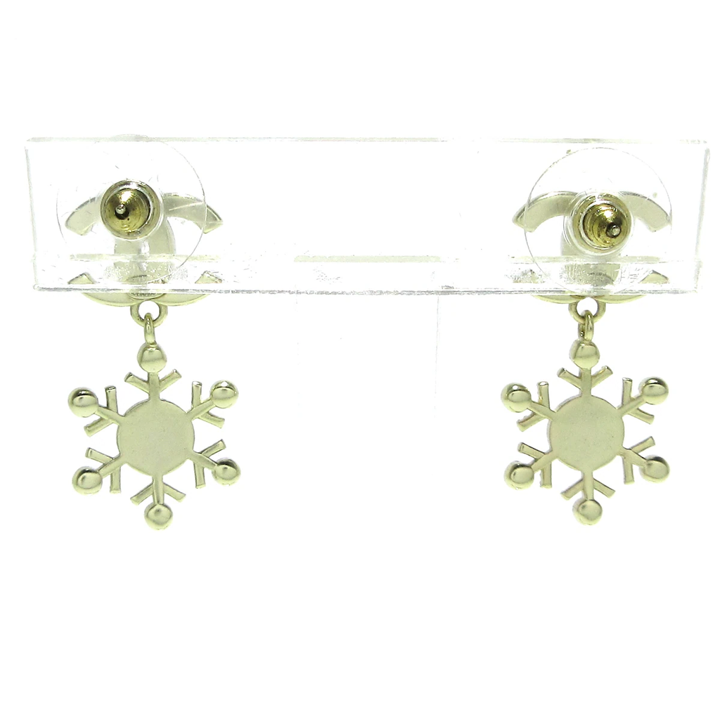 CHANEL - Coco Earrings Gold Clear Hardware Rhinestones
