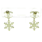 CHANEL - Coco Earrings Gold Clear Hardware Rhinestones