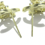 CHANEL - Coco Earrings Gold Clear Hardware Rhinestones