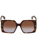 Fendi Fendi Brown Gradient Square Ladies Sunglasses FE40036U 55F 53