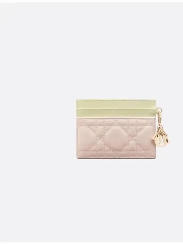 Lady Freesia Card Wallet Pink Dior
