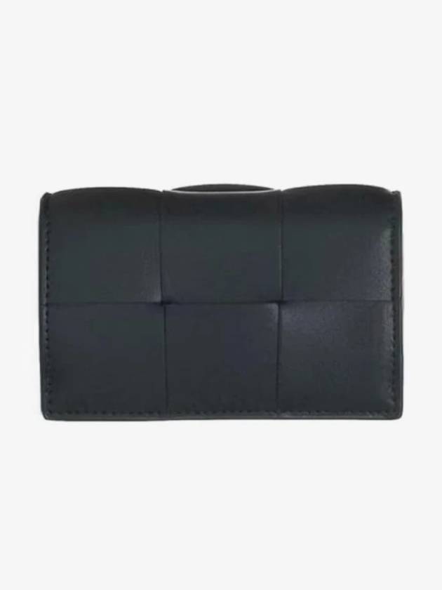 Bottega Veneta Cassette Business Card Wallet Black