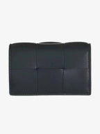 Bottega Veneta Cassette Business Card Wallet Black