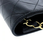CHANEL - Mini Matelasse Shoulder Bag Black Lambskin