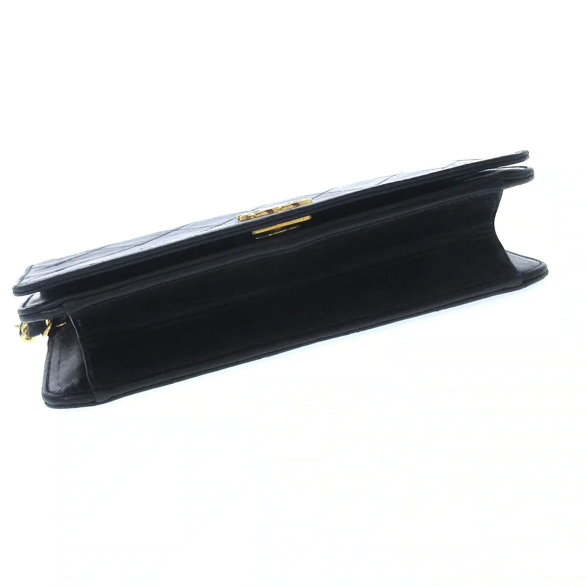 CHANEL - Mini Matelasse Shoulder Bag Black Lambskin