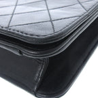 CHANEL - Mini Matelasse Shoulder Bag Black Lambskin