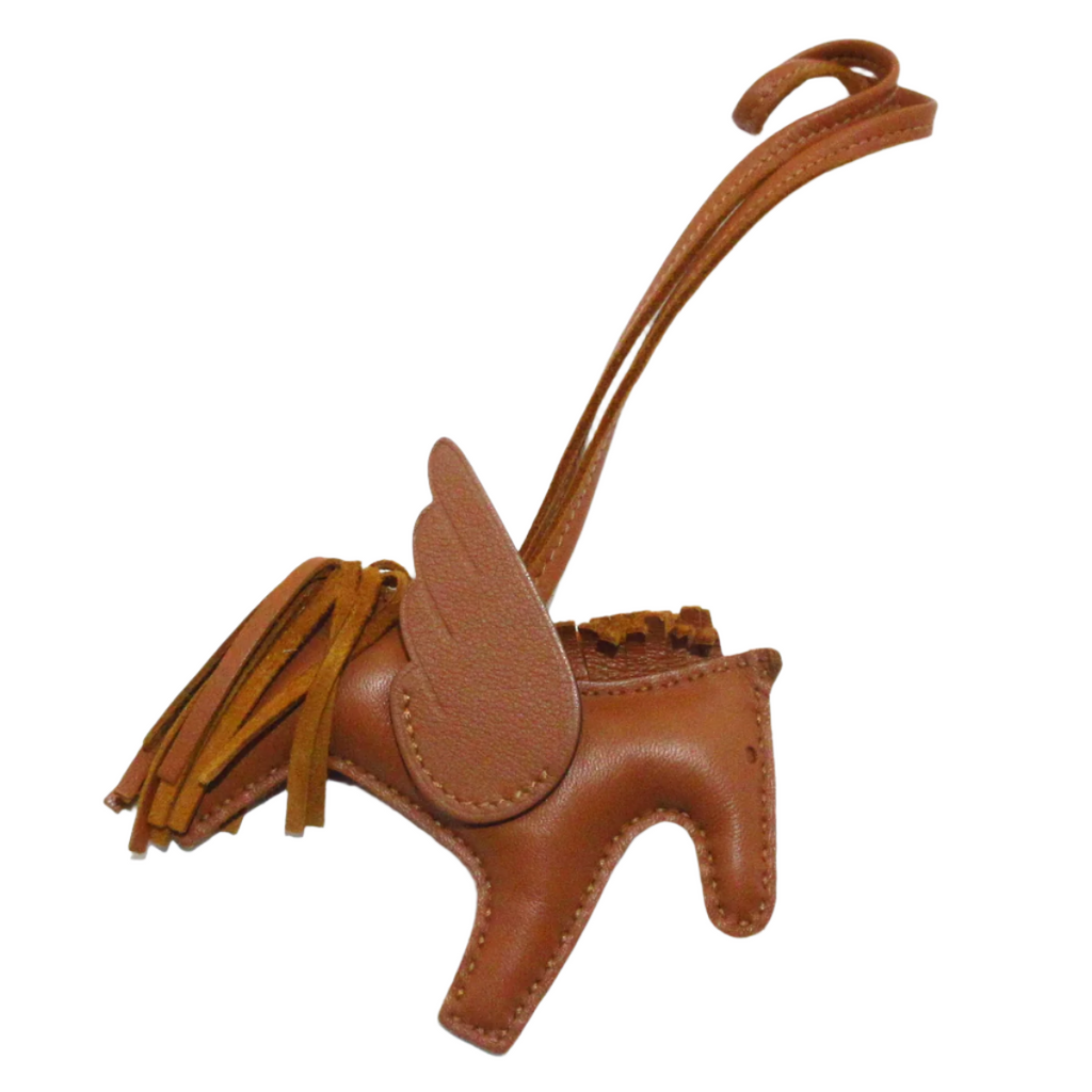 Hermes Milo Lambskin Swift Rodeo Pegase Horse Bag Charm