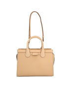 Chloe Woody Small Leather Tote Women Brown | Beige Tote Bags