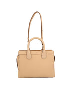Chloe Woody Small Leather Tote Women Brown | Beige Tote Bags