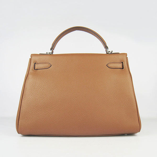 Hermes Kelly 32cm Togo Leather 6108 Light Coffee Silver