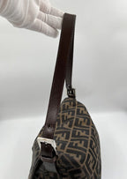 Fendi Mamma Baguette in Brown Zucca Canvas