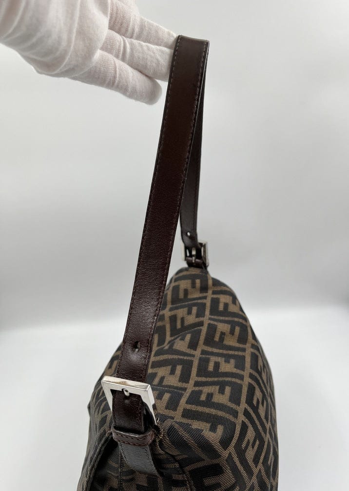 Fendi Mamma Baguette in Brown Zucca Canvas