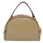 CELINE Macadam Canvas Hand Bag PVC Leather Beige  38694